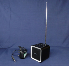 Goodmans GMR1887DAB Cube Portable DAB /FM Radio Black Batteries and Power supply