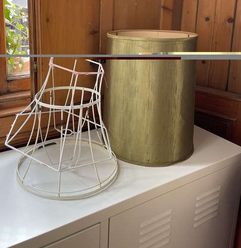 Vintage lamp shade frames - lamp, 3