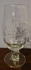 Stella Artois Half Pint Glass, Clear Writing 