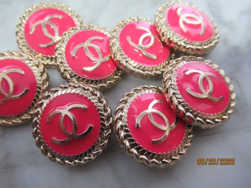 Chanel buttons 20mm pink - chanel, buttons 