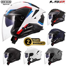 LS2 OF618 VERSO II DUAL VISOR ECE22.06 OPEN FACE MOTORBIKE MOTORCYCLE HELMET