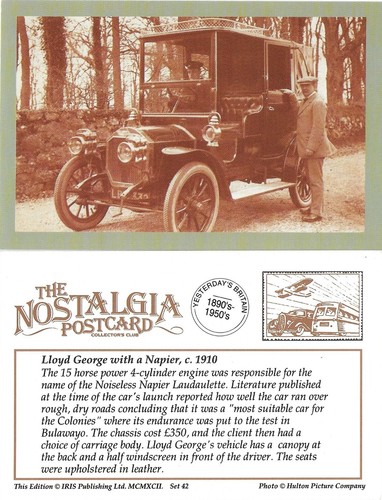 Postcard lloyd george - lloyd,