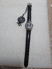 ZEITNER ECLIPSE LADIES STAINLESS STEEL CASE DATE INDICATOR QUARTZ  WATCH. 10ATM 