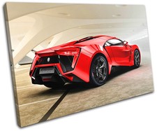 Lykan Hypersport Exotic Supercar Cars SINGLE CANVAS WALL ART Picture Print