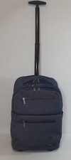 WENGER Swiss Gear The City Patrol Expandable Pull Along Suitcase. Blue, VGC