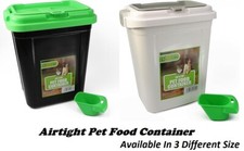 Airtight Pet Dry Food Storage Container Flip Top Locking System With Scoop