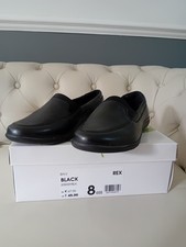 Evans Black Leather Shoes