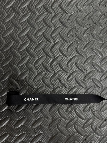 Chanel black logo ribbon - logo,