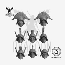 Gladiator Style Helmets (x8) -