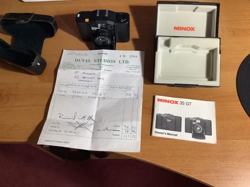 Minox 35gt film camera - minox,