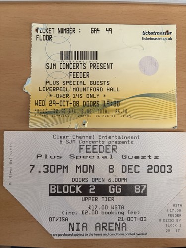 Feeder ticket stubs - ticket,
