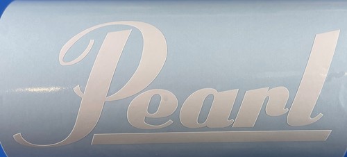 Pearl drum logo decal - logo, decal/sticker