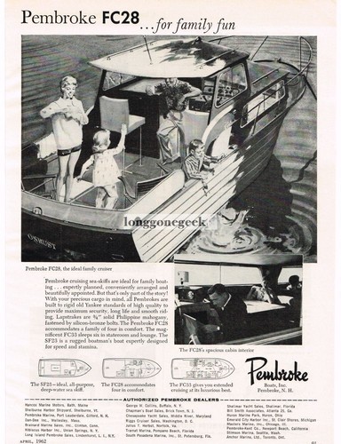 1962 pembroke fc28 family - pembroke,