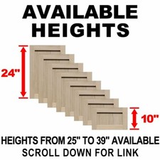 Unfinished Oak Shaker Cabinet