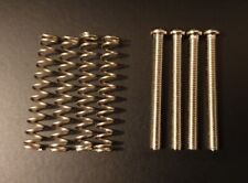 Metric/Import Humbucker Electric Guitar Pickup Screws + Springs Chrome