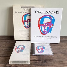 Elton John Bernie Taupin Two Rooms Limited Edition Box Set CD VHS Book Rare