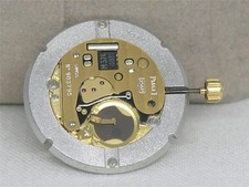 PIAGET 256P QUARTZ WRISTWATCH MOVEMENT W/ 18K CROWN, DIAL, & HANDS, RUNNING!