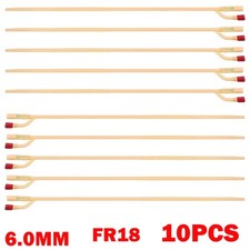 10Pc 18FR Disposable Medical 2Way Latex Catheter Urology With Valve Urethral NEW