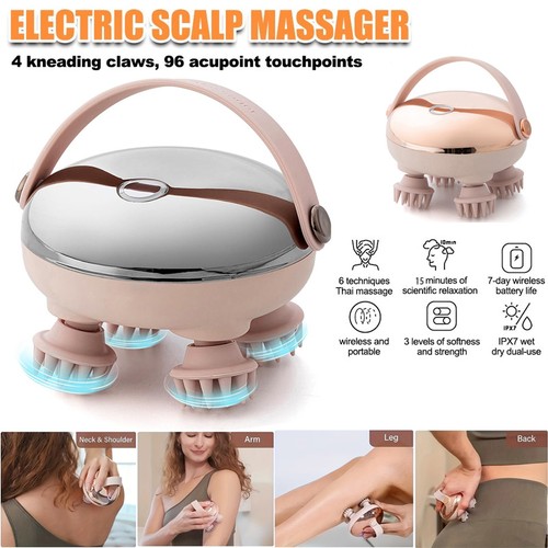 Electric scalp massager head - electric,
