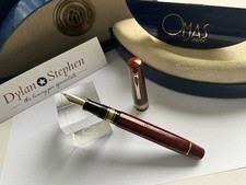 OMAS Cristoforo Colombo II Limited Edition Briarwood Fountain Pen 18K fine nib