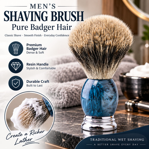 Luxury badger hair wet shaving - hair,