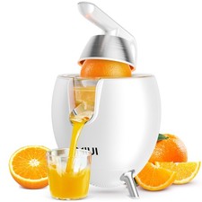 MIUI 850W Electric Orange Juicer Press Lever Handle 2 Cones BPA-Free