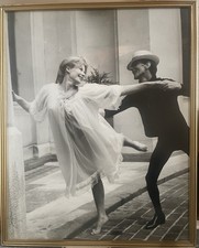 Vintage Framed Photograph of ballet dancers Margot Fonteyn and Rudolf Nureyev.