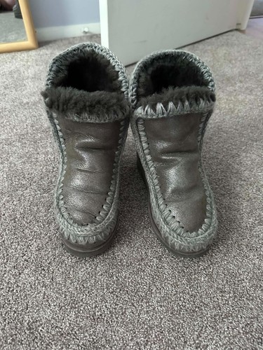 Mou eskimo shearling wedge - eskimo,