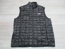 The North Face Mens Thermoball Vest Gilet M Black Body Warmer Primaloft