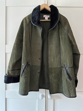 Vintage suede sheepskin style jacket / coat