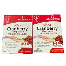 2 X Vitabiotics Ultra Cranberry 750mg Extract - 30 Tablets BBE:08/2027
