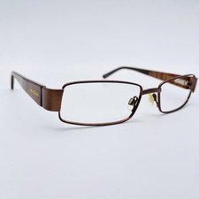 RED OR DEAD eyeglasses BROWN RECTANGLE glasses frame MOD: RUBBED AWAY