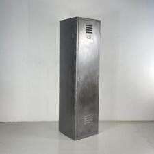 VINTAGE INDUSTRIAL STRIPPED METAL CABINET CUPBOARD LOCKER #4450