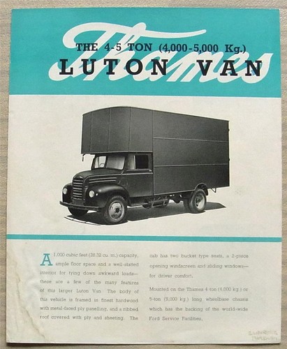 Ford thames ton - luton, van