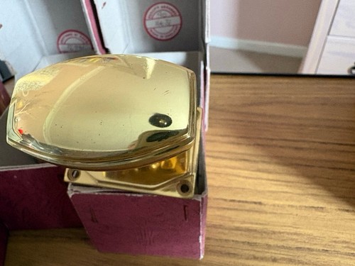 Pair 8mm polished - of, brass