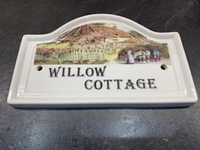 House/Cottage Sign/Plaque - Willow Cottage - China & Print Plaque