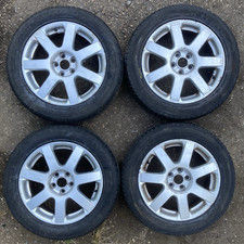 VW Golf Mk4 V6 4motion OEM 7-Spoke 16" RONAL 5x100 Alloy Wheels & Tyres Set x4