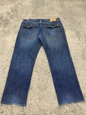 Ed Hardy Jeans Men 38x30 Christian Audigier Relaxed Straight Flap Pocket Grudge