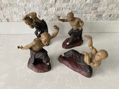 Four chinese ceramic kung - ceramic, fu