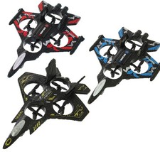 RC Fighter Jet Drone Plane – Foam Crash-Proof, 2.4GHz, 360° Flips LED USB Charge