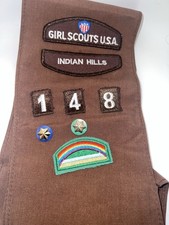 Girl Scout Brownie Sash with