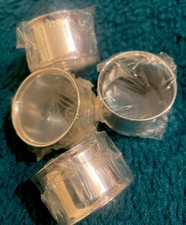 4 Silver Plated Napkin Rings