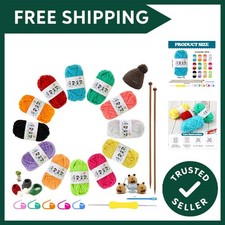 Vibrant 21-Piece Knitting Kit