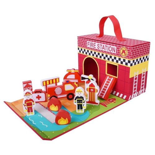 Foldaway fire station - station,