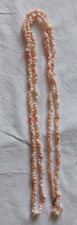 vintage coral necklace 110 cms