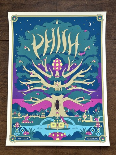 Phish poster raleigh 2026 - raleigh,,