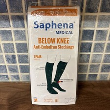 Medalin Saphena Below Knee Anti-Embolism Stockings-green XL 29-33cm 2 pairs