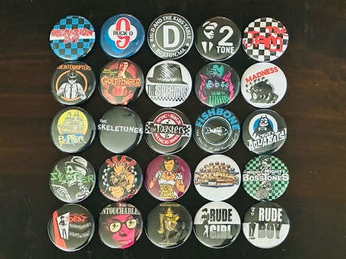 Ska buttons pins set of - ska,