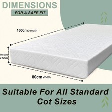 New Baby Travel Cot Mattress