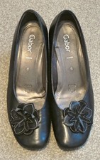 Gabor ladies black shoes, size 6, nice condition